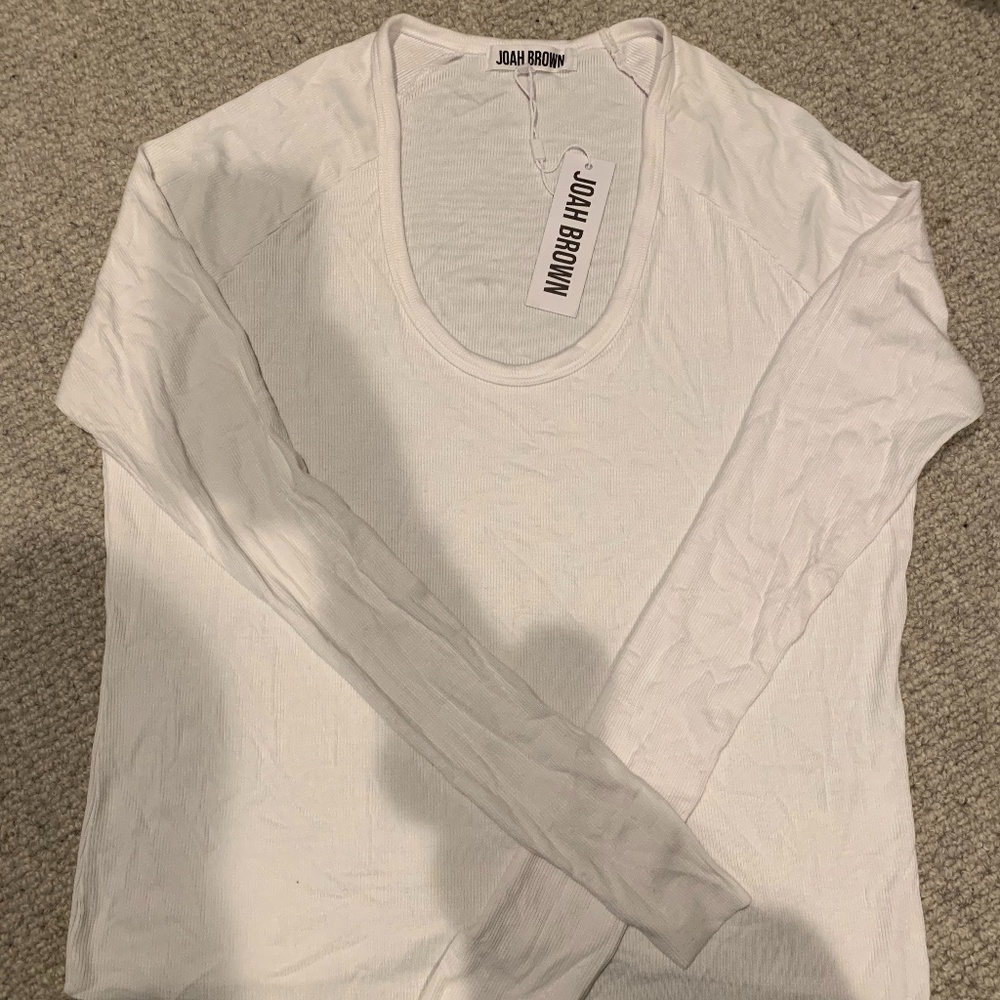 Long Sleeve Scoop Neck Joah Brown